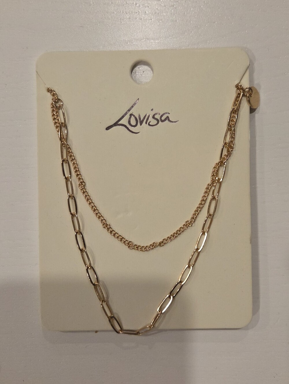 Lovisa Gold Double-Layer Chain Necklace